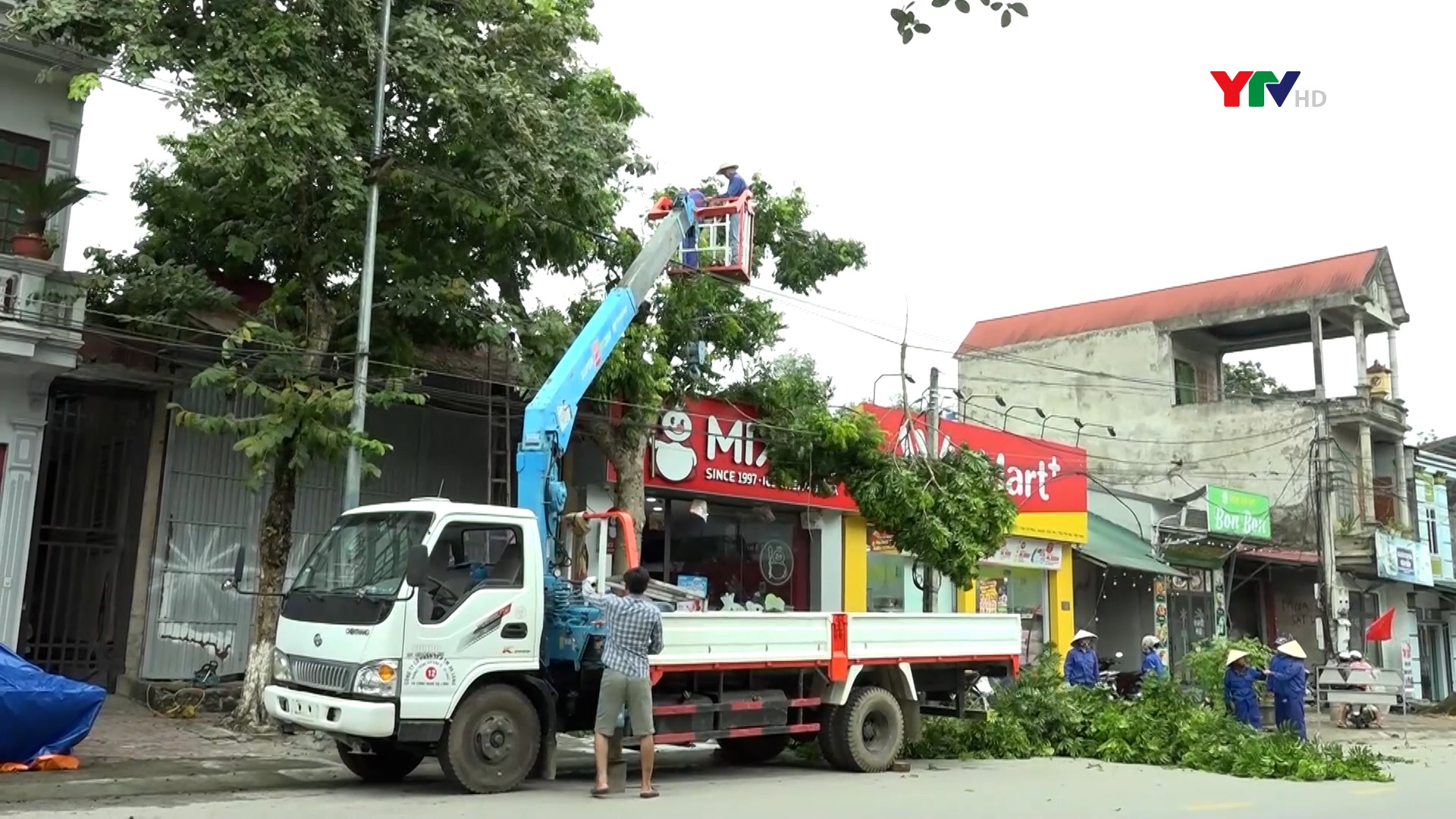 Trấn Yên: 15 nhà bị tốc mái, hàng chục ha lúa bị gãy đổ do ảnh hưởng của bão số 3