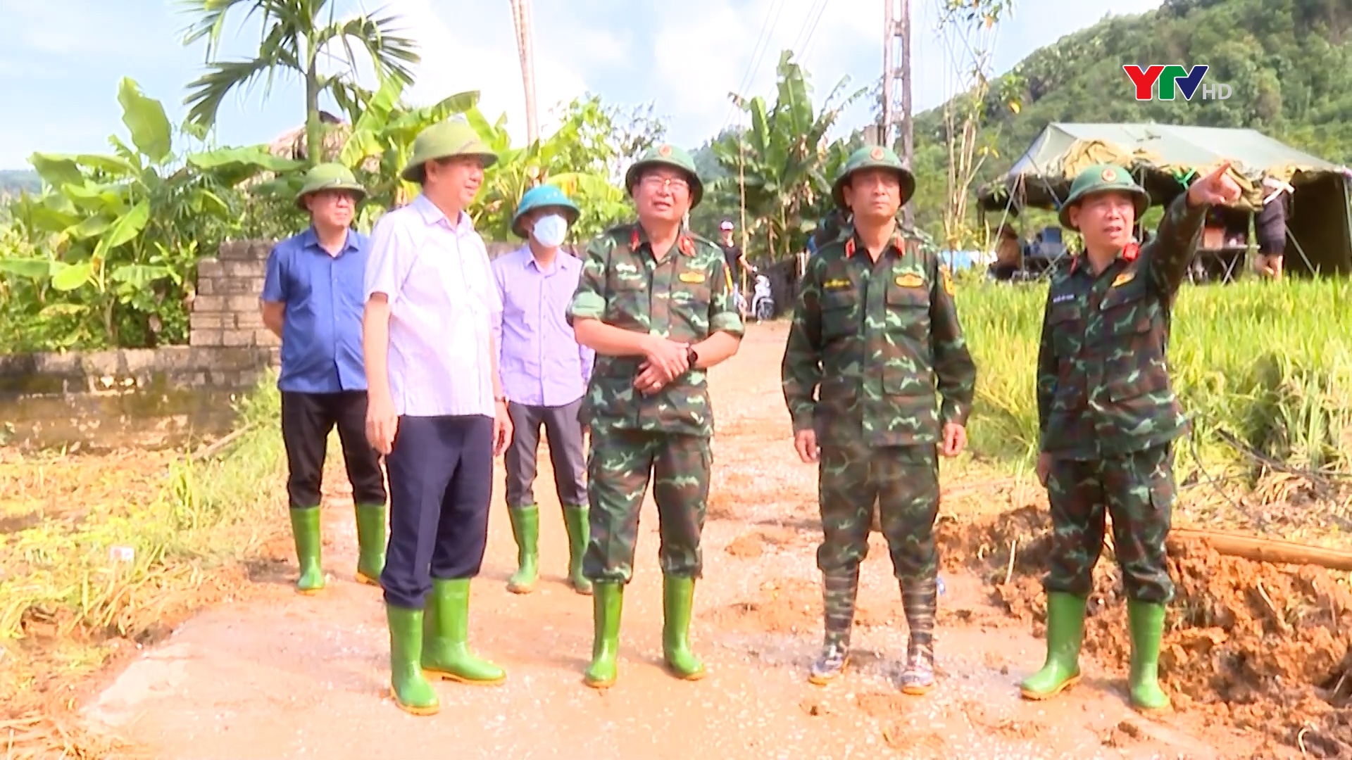 Đoàn công tác Quân khu 2 kiểm tra công tác khắc phục hậu quả thiên tai tại tỉnh Yên Bái