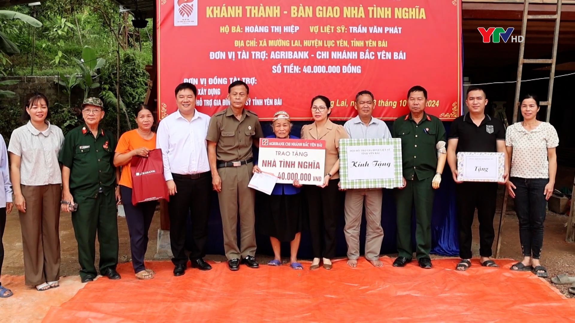 Hội Hỗ trợ gia đình liệt sĩ tỉnh bàn giao nhà tình nghĩa tại huyện Lục Yên