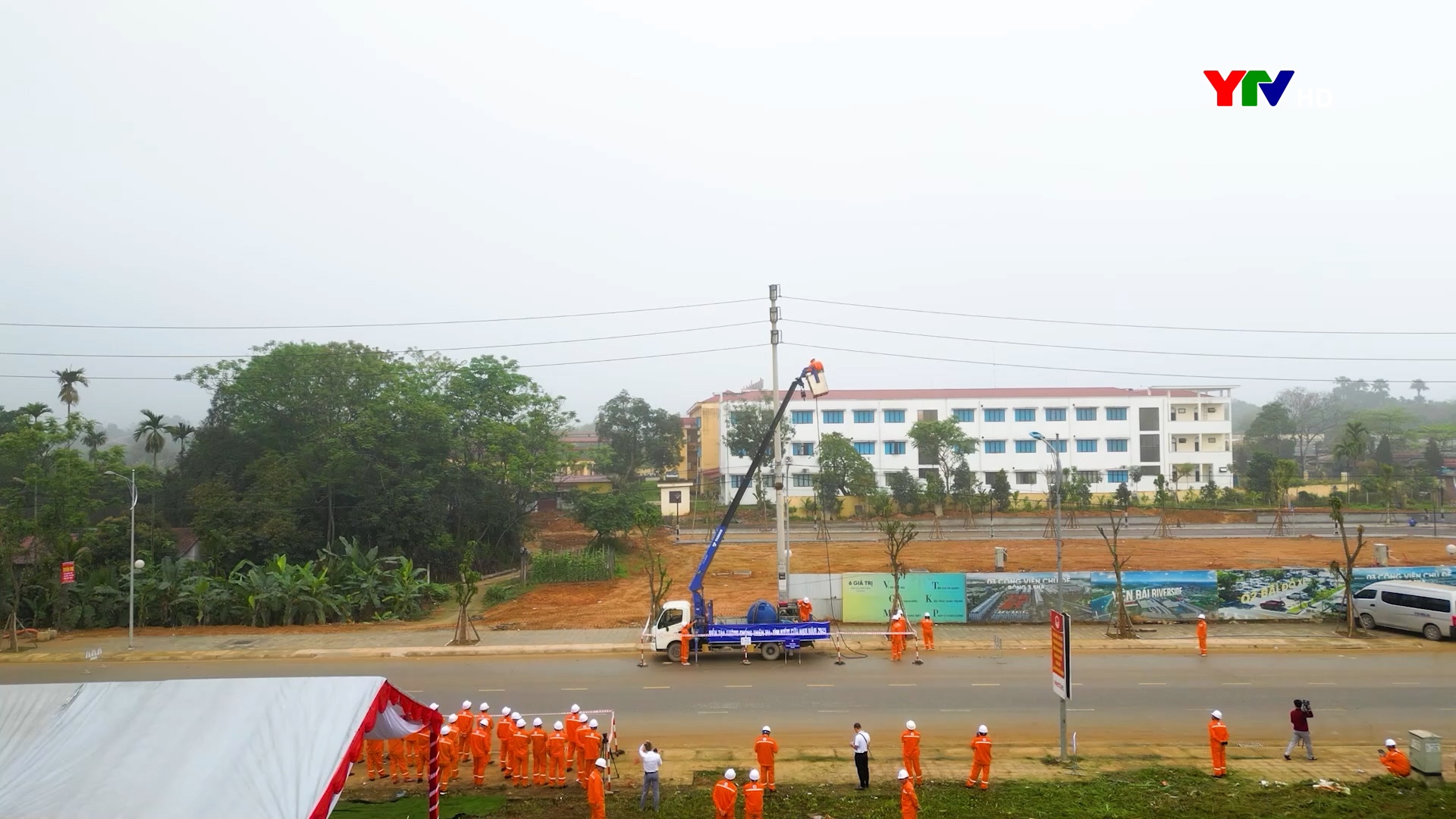 Công ty Điện lực Yên Bái diễn tập phương án PCTT-TKCN năm 2025