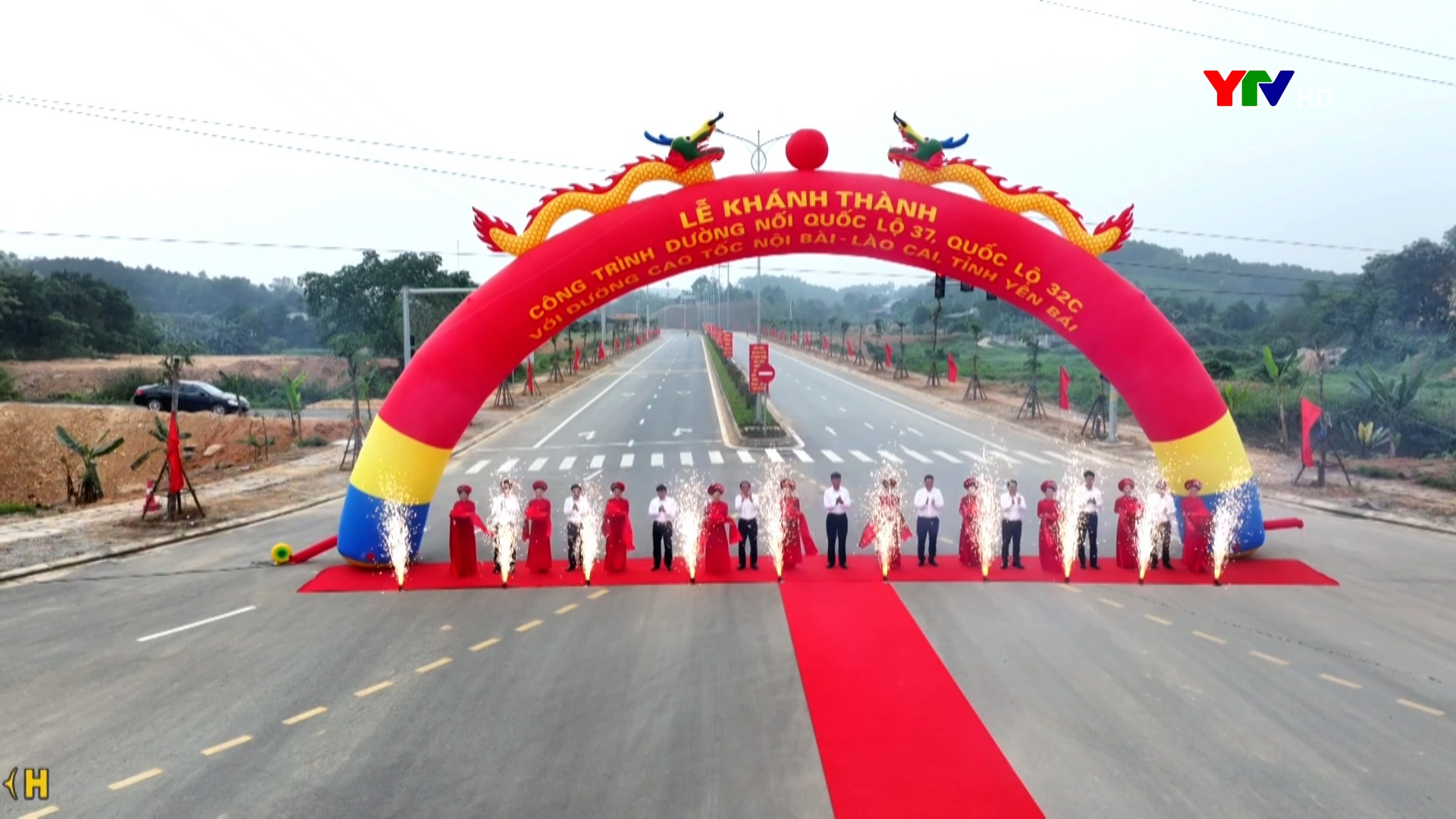 Tường thuật Lễ khánh thành công trình Đường nối Quốc lộ 37, Quốc lộ 32C  với đường cao tốc Nội Bài - Lào Cai, tỉnh Yên Bái