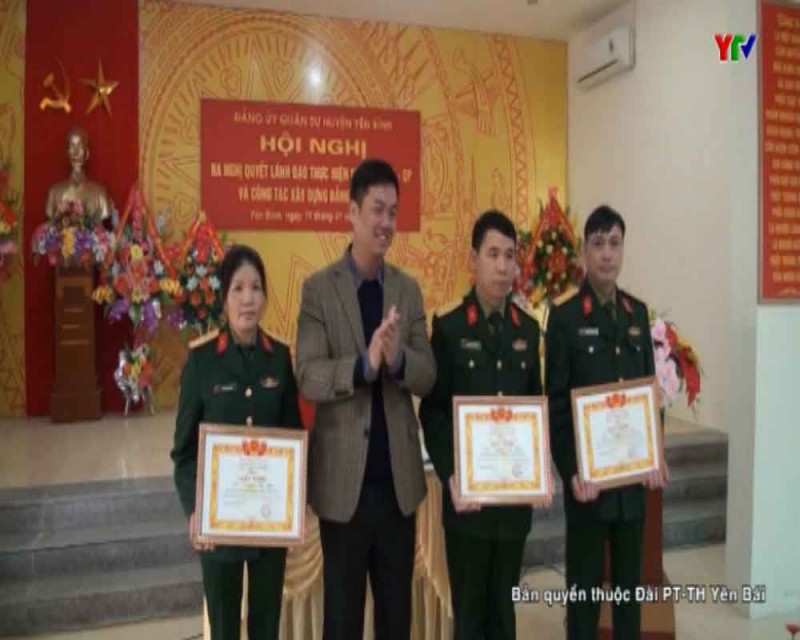 Đảng ủy quân sự huyện Yên Bình triển khai nhiệm vụ năm 2018