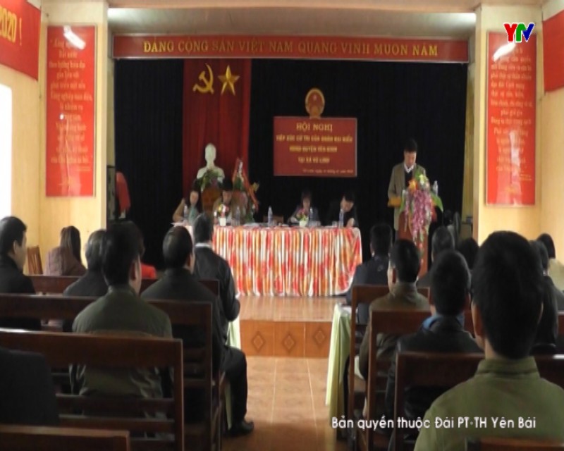 Tổ Đại biểu HĐND tỉnh khóa XVIII bầu tại huyện Yên Bình tiếp xúc cử tri