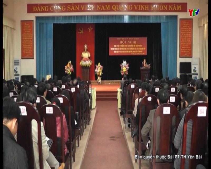 Huyện ủy Yên Bình học tập, quán triệt, triển khai chuyên đề năm 2018