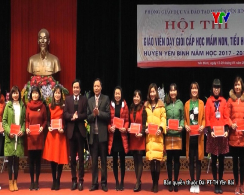 Huyện Yên Bình trao giải Hội thi giáo viên dạy giỏi bậc mầm non, tiểu học cấp huyện
