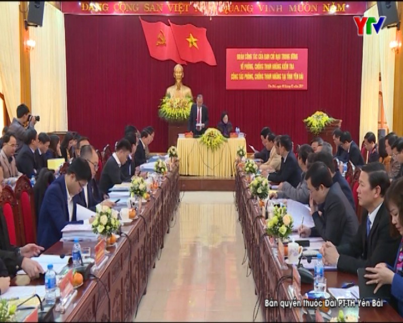 Phó Thủ tướng Thường trực Chính phủ Trương Hòa Bình kiểm tra công tác phòng, chống tham nhũng tại Yên Bái