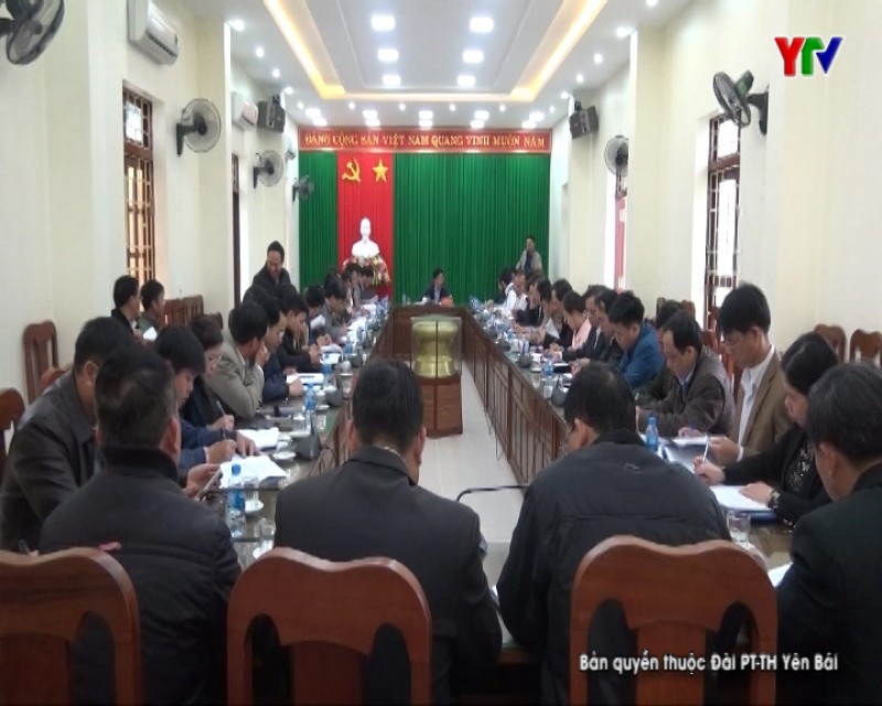UBND huyện Trấn Yên triển khai nhiệm vụ năm 2019