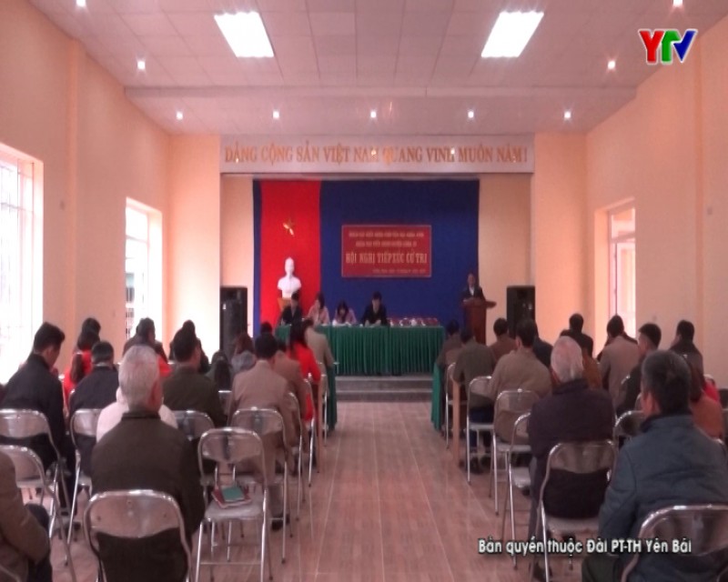 Tổ Đại biểu HĐND tỉnh tiếp xúc cử tri huyện Văn Chấn