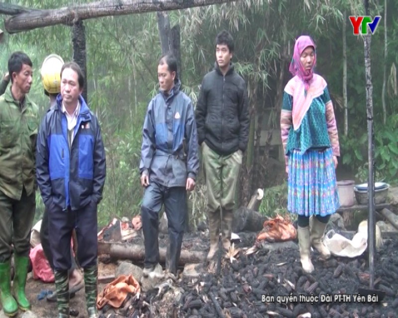 Hỏa hoạn thiêu rụi một ngôi nhà tại xã Nà Hẩu, huyện Văn Yên
