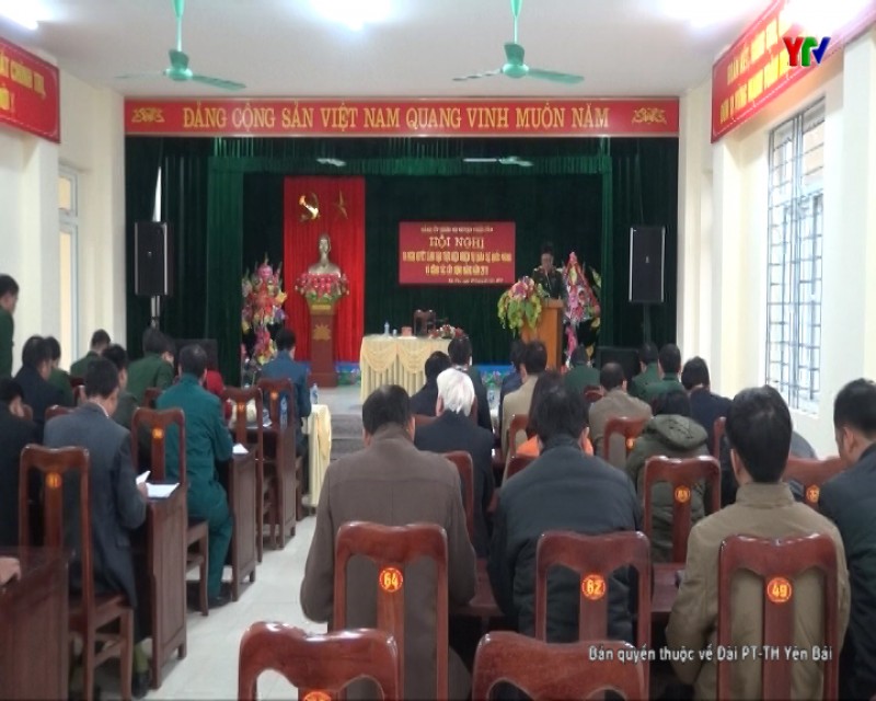 Đảng ủy Quân sự huyện Trấn Yên ra Nghị quyết lãnh đạo nhiệm vụ QS-QP năm 2019