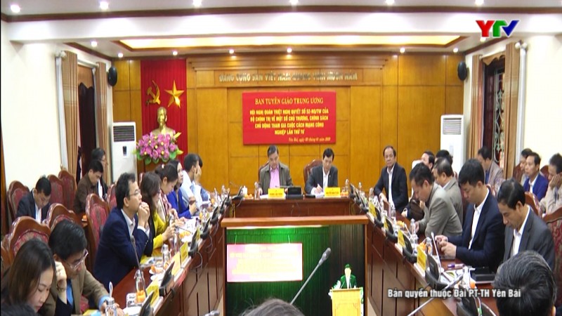 Yên Bái tham dự Hội nghị trực tuyến toàn quốc quán triệt Nghị quyết số 52 của Bộ Chính trị