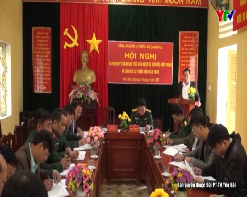 Đảng ủy Quân sự huyện Mù Cang Chải ra Nghị quyết lãnh đạo nhiệm vụ quân sự, quốc phòng