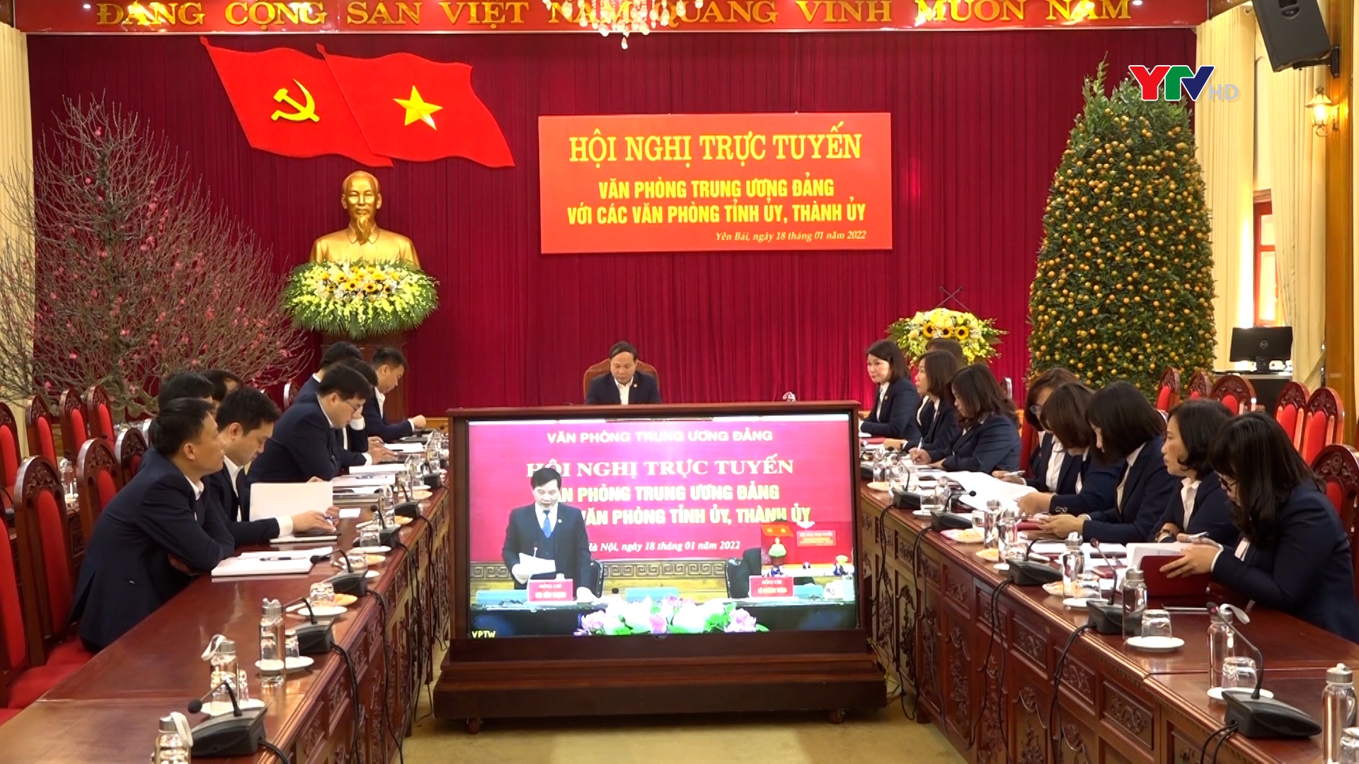 Văn phòng Tỉnh ủy Yên Bái dự Hội nghị trực tuyến triển khai nhiệm vụ năm 2022 do Văn phòng Trung ương Đảng tổ chức