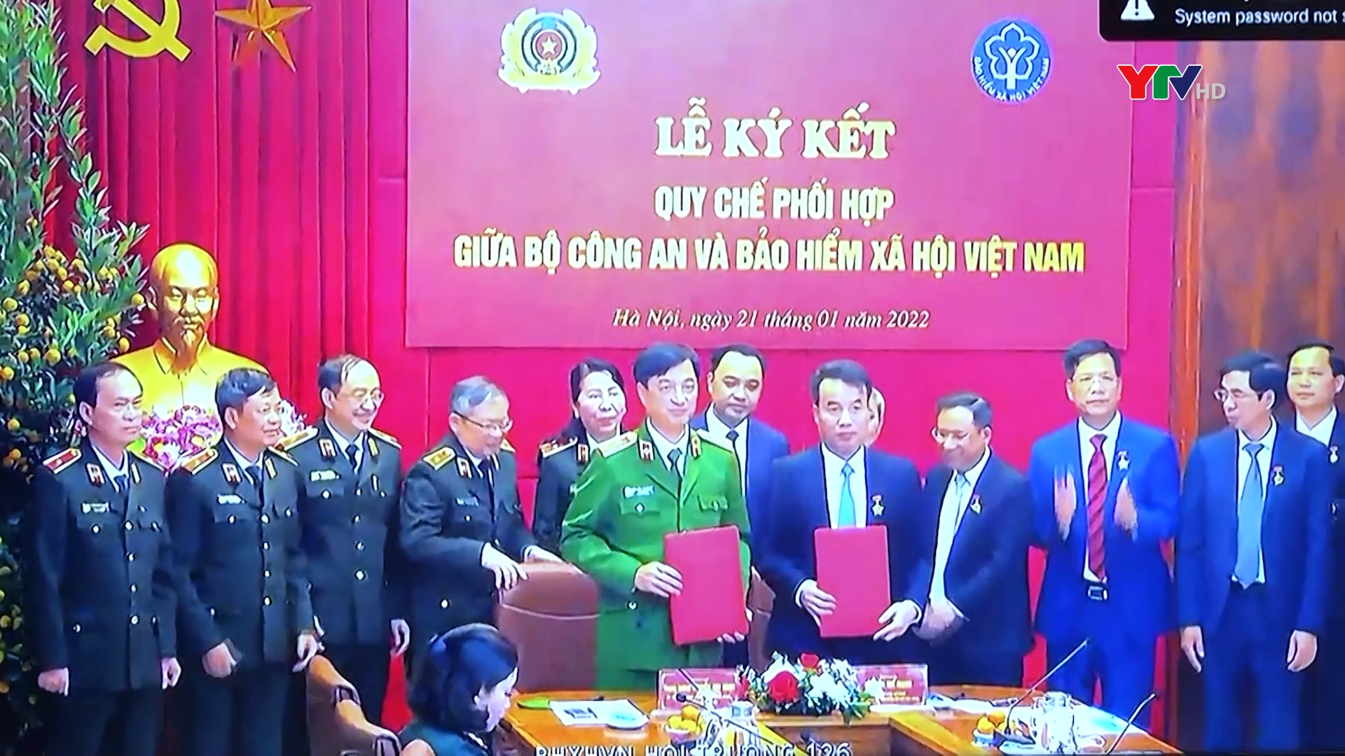 Tỉnh Yên Bái dự Hội nghị trực tuyến toàn quốc ký kết quy chế phối hợp giữa Bộ Công an và BHXH Việt Nam