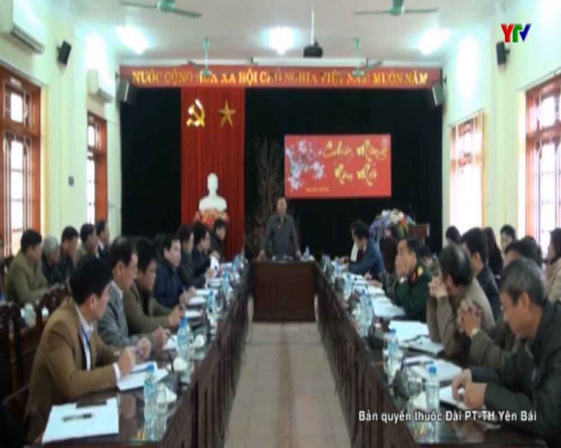 UBND huyện Yên Bình triển khai nhiệm vụ tháng 2 năm 2018.