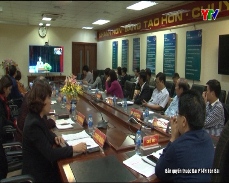 Tỉnh Yên Bái tham dự Hội nghị trực tuyến toàn quốc sơ kết 5 năm thực hiện Quyết định số 217 và Quyết định số 218 của Bộ Chính trị