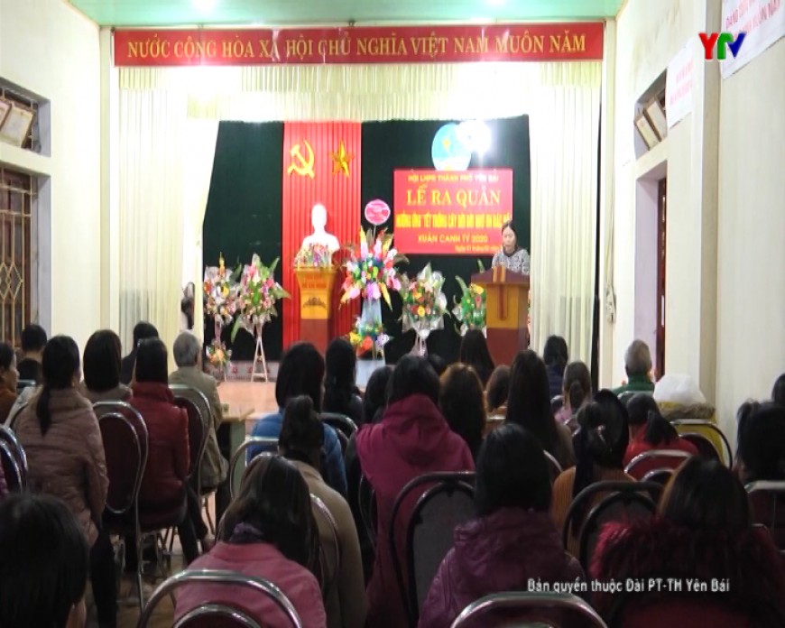 Hội LHPN thành phố Yên Bái ra quân Tết trồng cây Xuân Canh Tý 2020