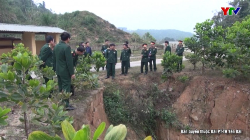 Tổng cục Hậu cần kiểm tra các công trình khắc phục sạt lở tại tỉnh Yên Bái