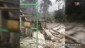 Lục Yên: Hỏa hoạn thiêu rụi ngôi nhà gỗ 3 gian trị giá hàng trăm triệu đồng