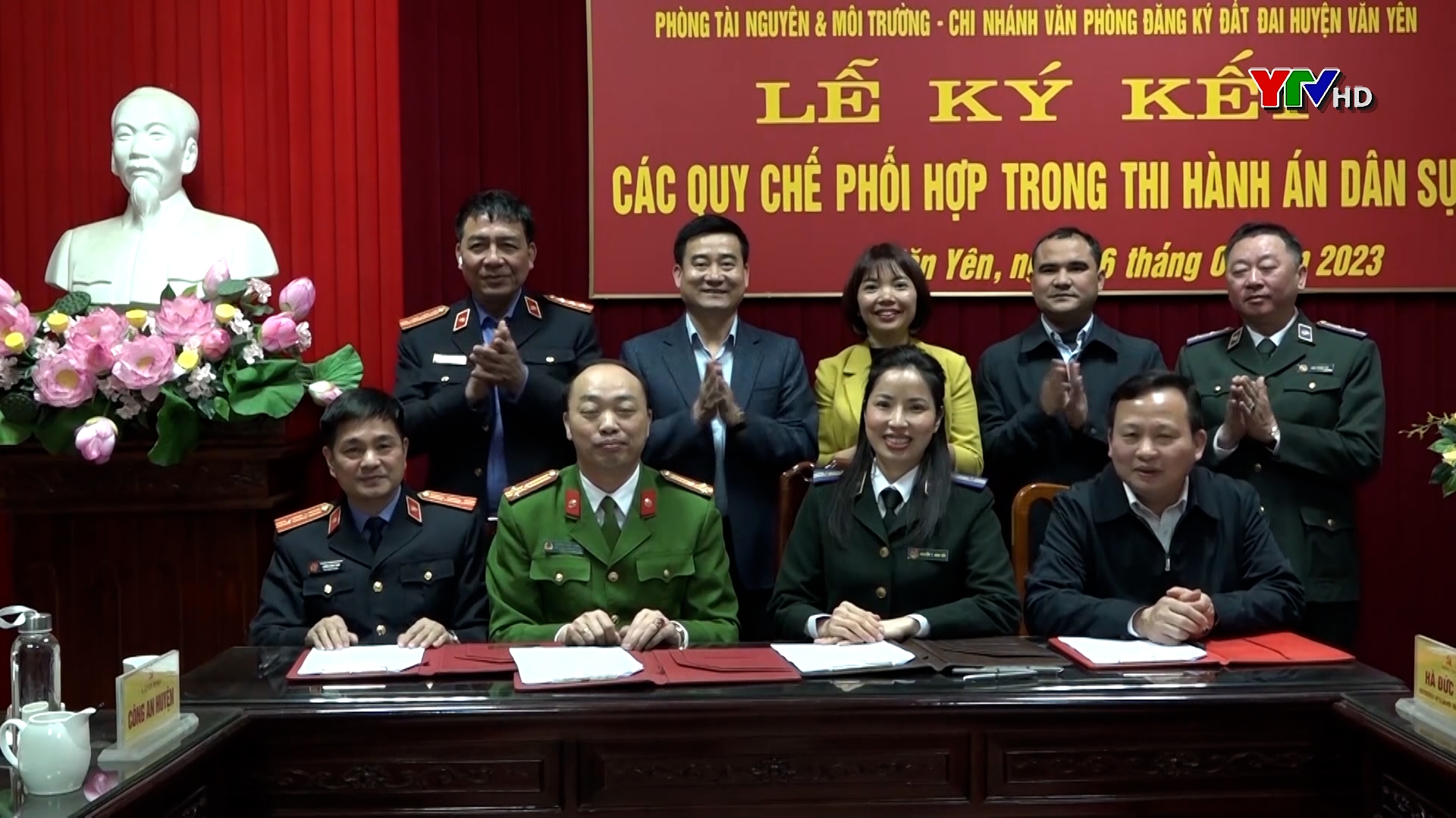 Văn Yên: Ký kết quy chế phối hợp liên ngành trong công tác thi hành án dân sự