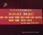 Khai mạc hội thi giáo viên dạy giỏi huyện Văn Yên