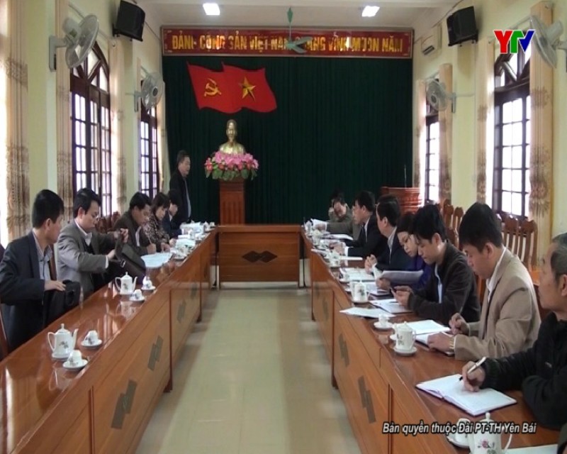 Đoàn công tác của Tỉnh ủy khảo sát chuyên đề tại huyện Văn Chấn