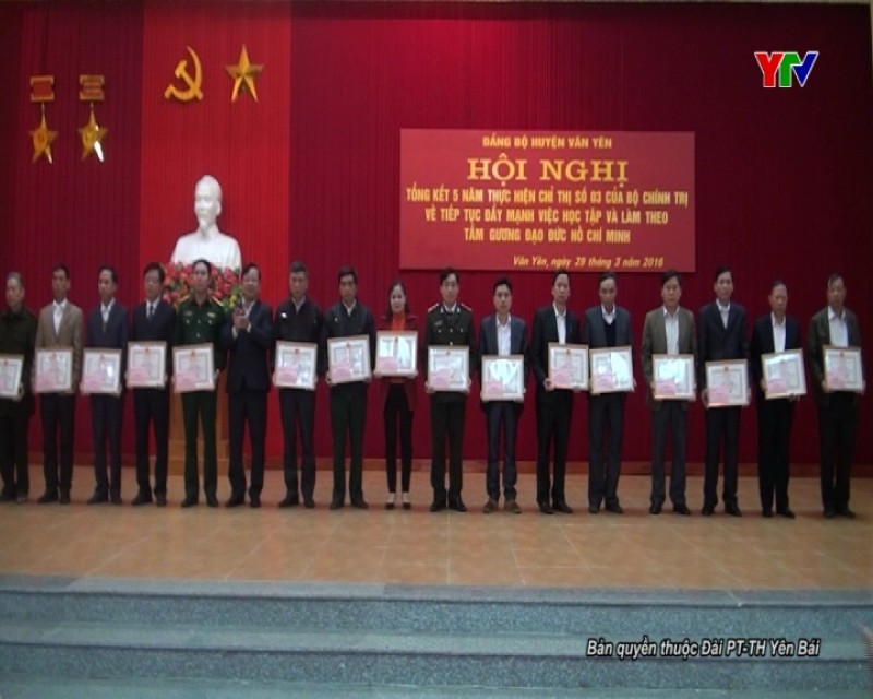 Huyện ủy Văn Yên tổng kết 5 năm thực hiện chỉ thị 03 của Bộ Chính trị