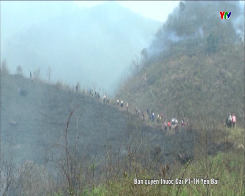 Người dân huyện vùng cao Mù Cang Chải tích cực tham gia phòng chống cháy rừng