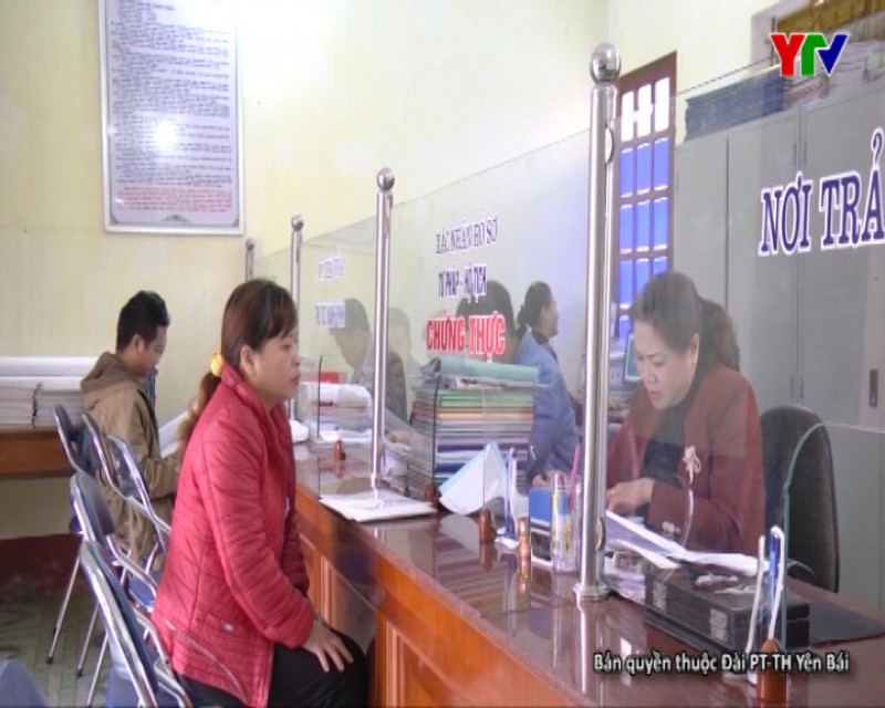 Bộ phận 1 cửa huyện Văn Yên nâng cao chất lượng phục vụ hành chính công