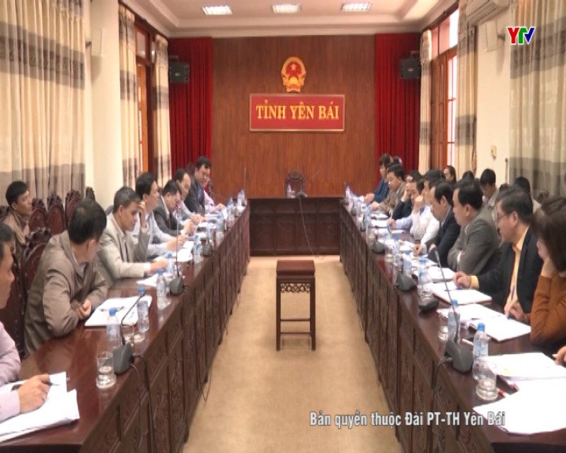 Đoàn công tác của BCĐ Đổi mới và Phát triển doanh nghiệp Trung ương làm việc với UBND tỉnh Yên Bái.