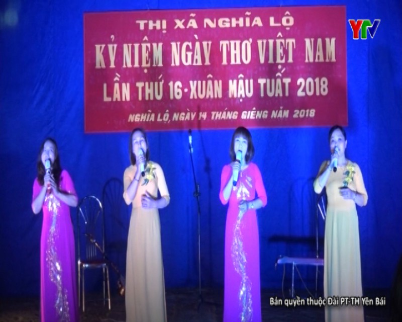 Thị xã Nghĩa Lộ tổ chức ngày thơ Việt Nam xuân Mậu Tuất 2018