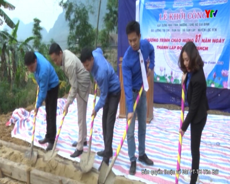 Khởi công xây dựng nhà tình thương tại xã Tân Lập huyện Lục Yên