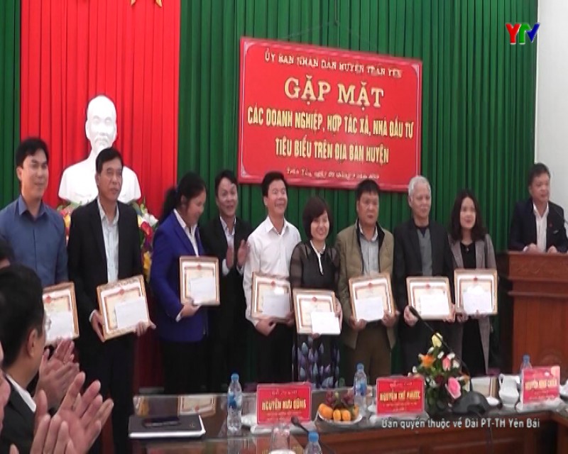 UBND huyện Trấn Yên gặp mặt các doanh nghiệp, HTX tiêu biểu.