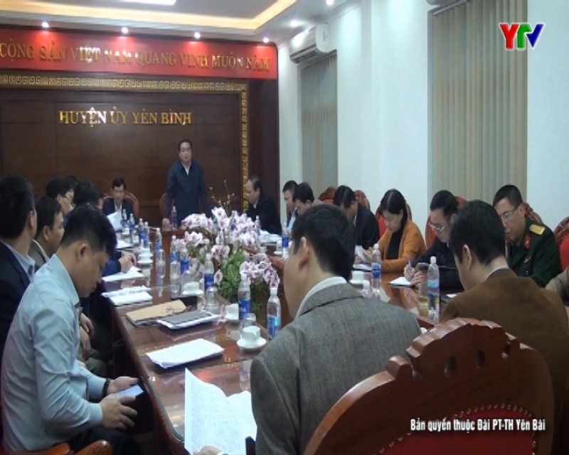 Kiểm tra việc triển khai thực hiện Chương trình hành động số 144 của Tỉnh ủy Yên Bái tại huyện Yên Bình
