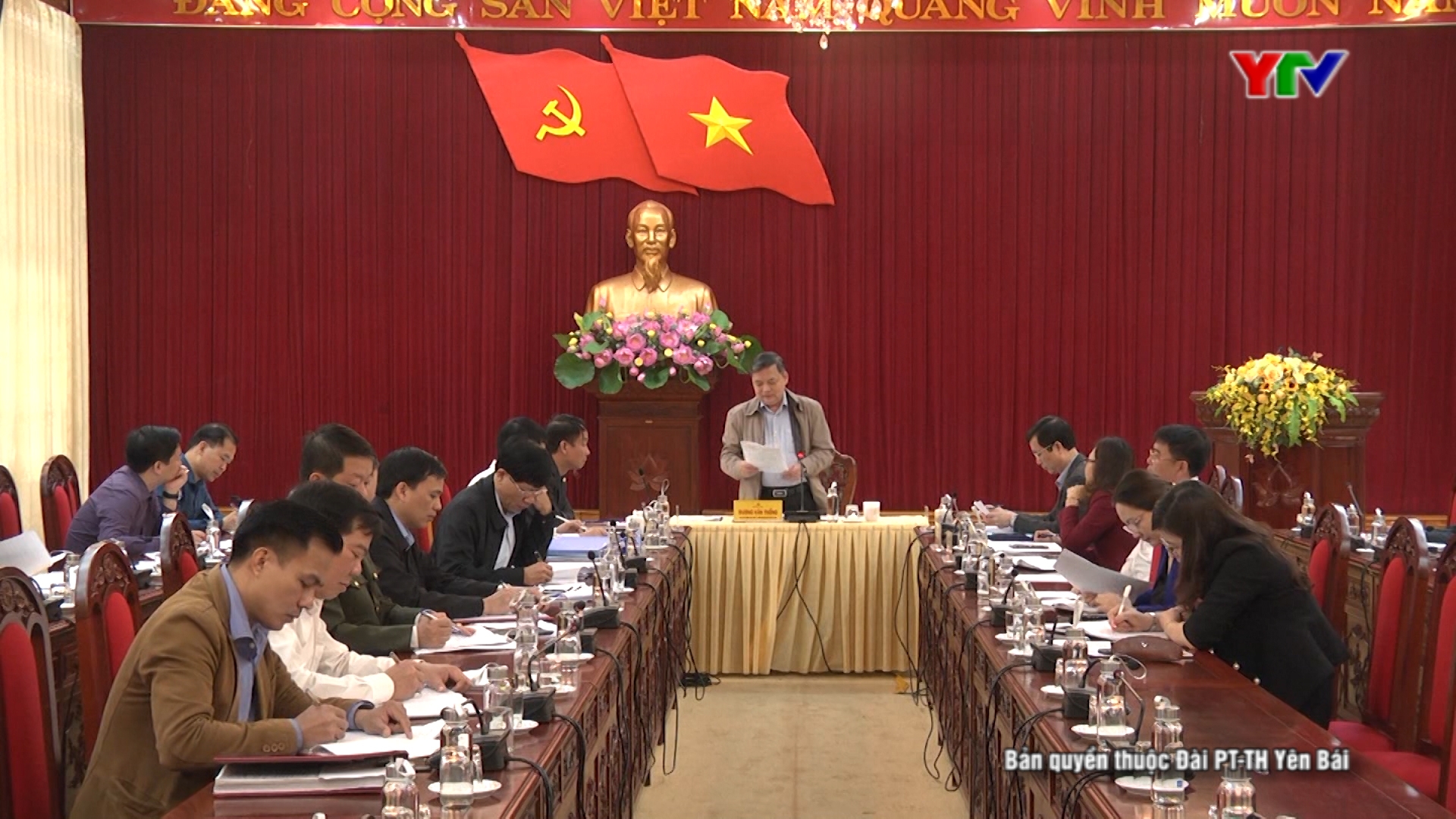 Họp Tổ công tác chuẩn bị Đại hội điểm Đảng bộ huyện Văn Yên