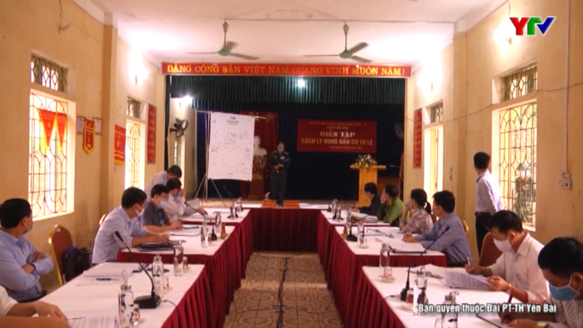 Diễn tập chi tiết cách ly y tế vùng dân cư cấp xã tại xã Tú Lệ, huyện Văn Chấn