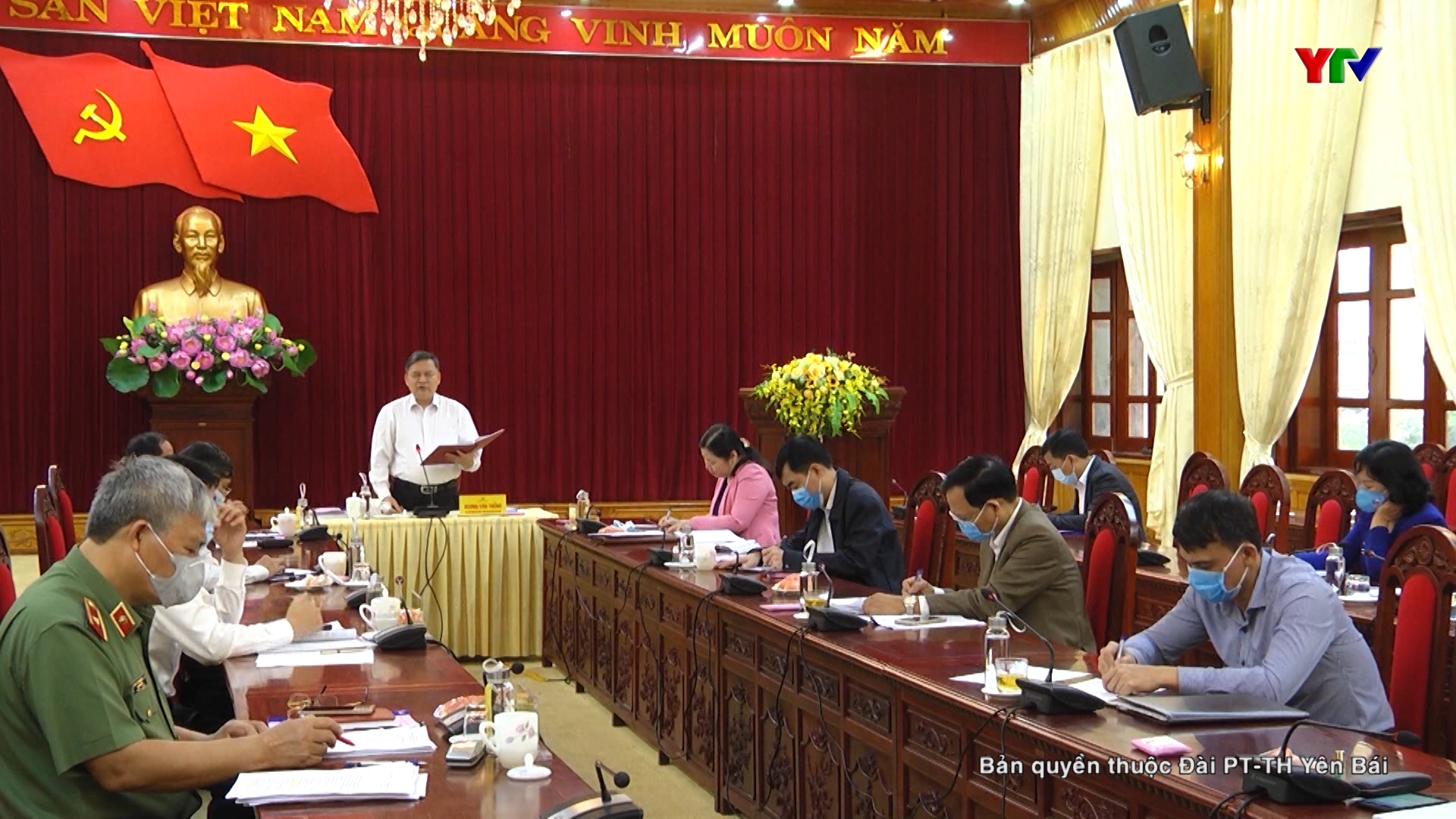 Đoàn công tác số 2 của BTV Tỉnh ủy Yên Bái cho ý kiến về dự thảo văn kiện Đại hội Đảng bộ Khối cơ quan và doanh nghiệp tỉnh