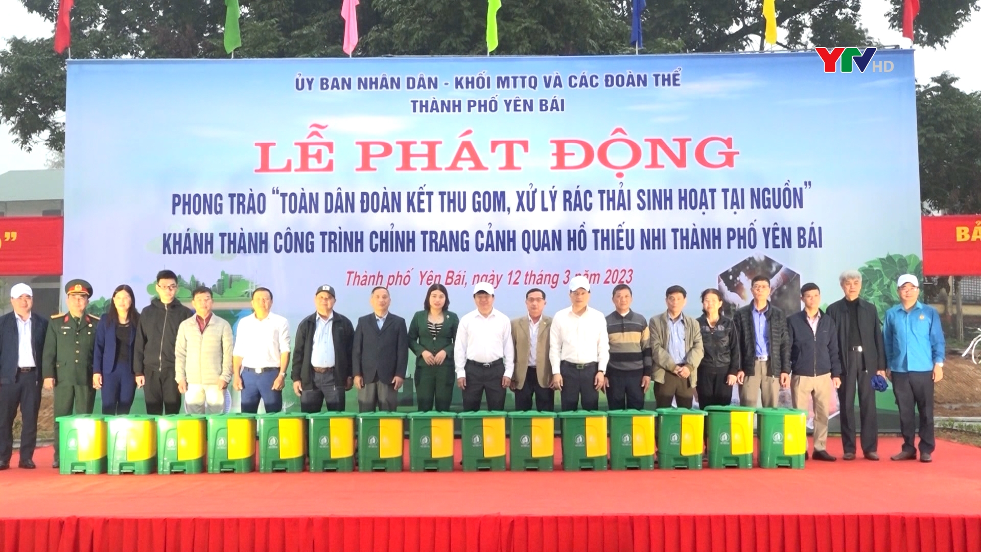 Thành phố Yên Bái: Phát động Phong trào “Toàn dân đoàn kết thu gom, xử lý rác thải sinh hoạt tại nguồn” và khánh thành công trình cảnh quan Hồ Thiếu nhi