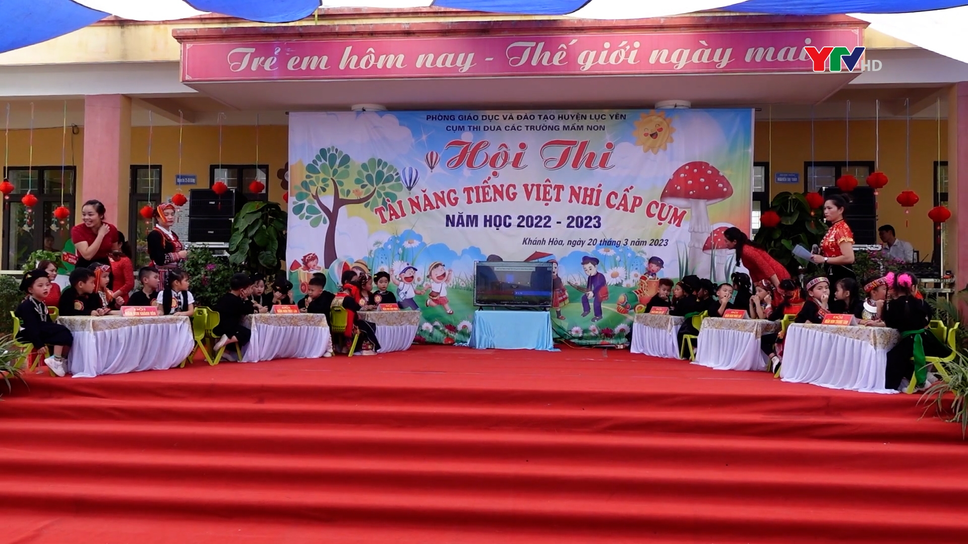 Hội thi “Tài năng Tiếng Việt nhí” cấp cụm bậc Mầm non huyện Lục Yên