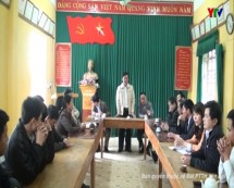 Đoàn công tác của tỉnh kiểm tra công tác chuẩn bị bầu cử tại xã Minh Xuân huyện Lục Yên
