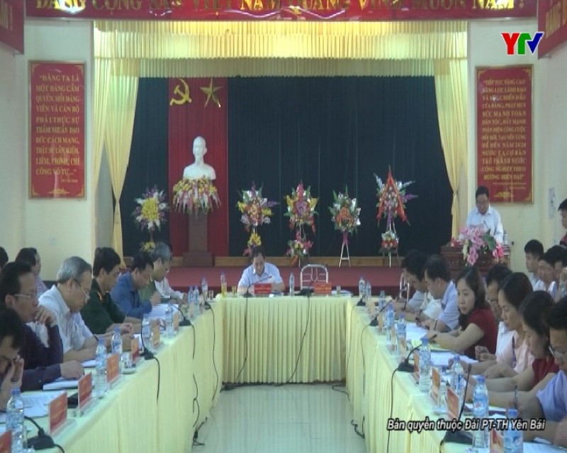 Đ/c Bí thư Tỉnh ủy Phạm Duy Cường làm việc tại huyện Trạm Tấu