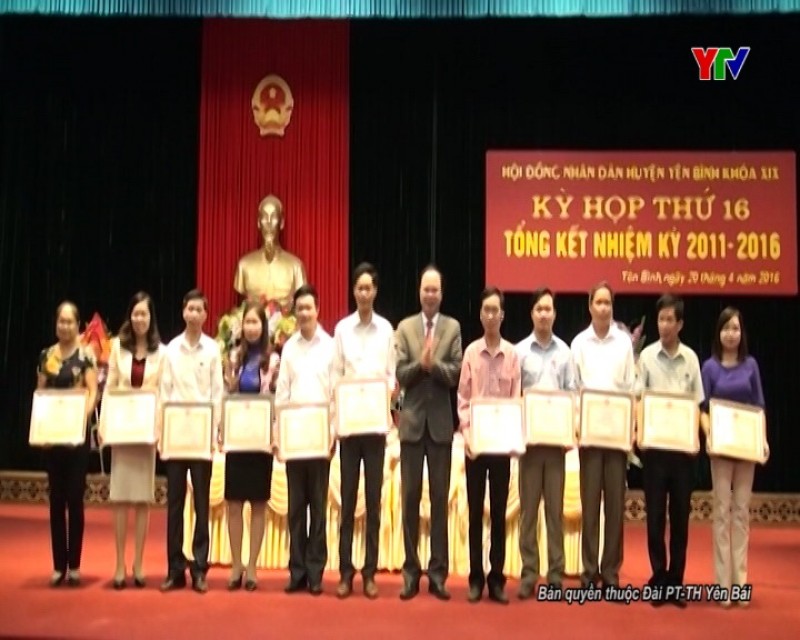 HĐND huyện Yên Bình khoá XIX tổng kết hoạt động nhiệm kỳ 2011- 2016