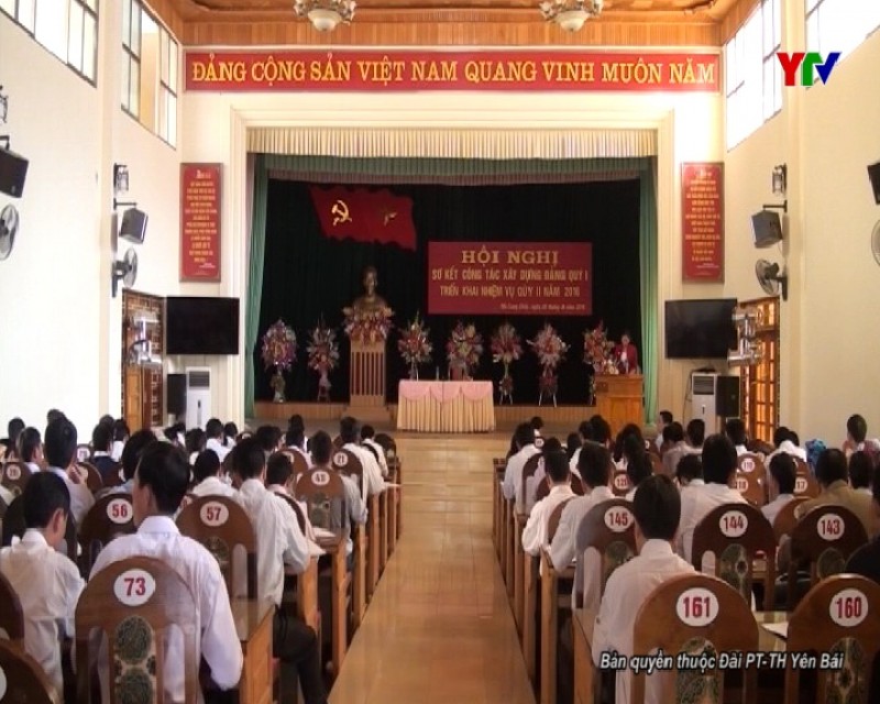 Đảng bộ huyện Mù Cang Chải triển khai công tác đảng quý II/2016