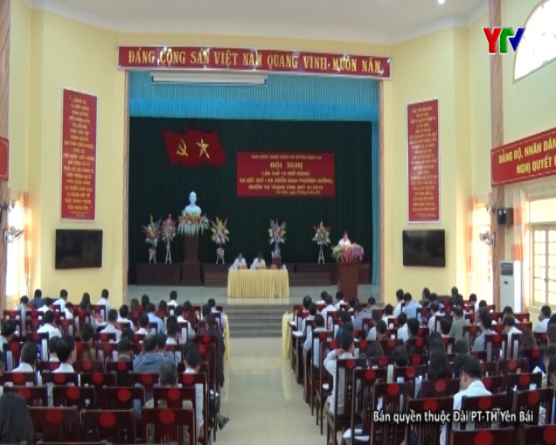 Ban Chấp hành Đảng bộ huyện Văn Chấn triển khai nhiệm vụ quý II/ 2018