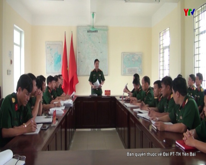 Bộ Tư lệnh Quân khu 2 kiểm tra tại Ban CHQS huyện Văn Yên