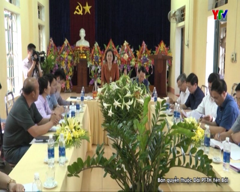 Đồng chí Bí thư Tỉnh uỷ Phạm Thị Thanh Trà làm việc với cán bộ chủ chốt huyện Trấn Yên