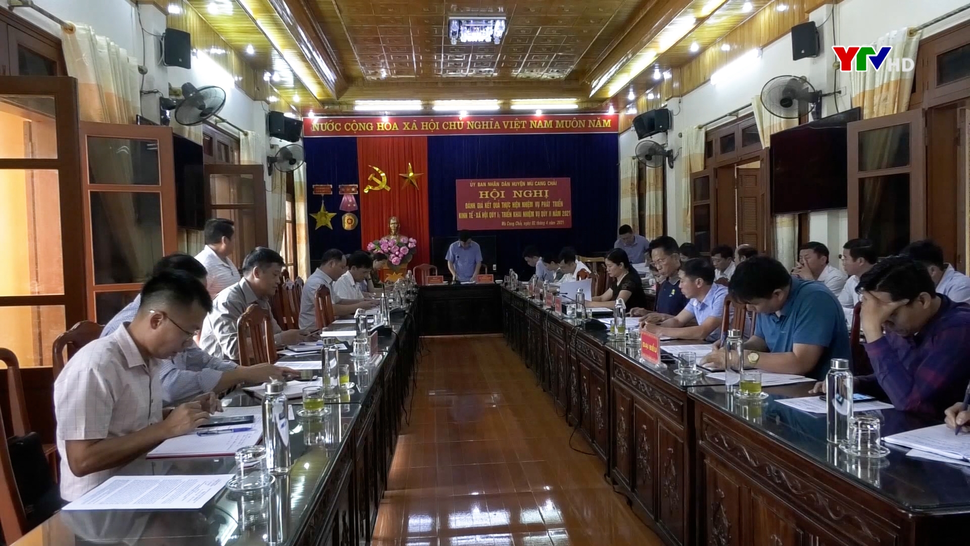 UBND huyện Mù Cang Chải triển khai nhiệm vụ quý II năm 2021.