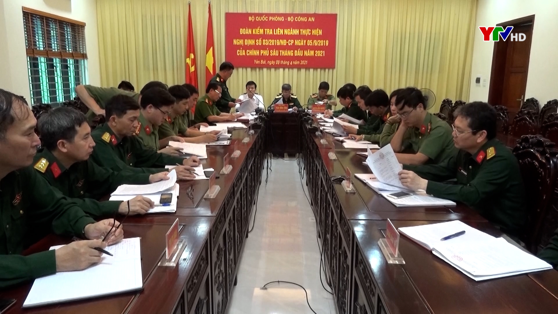 Đoàn kiểm tra liên ngành Bộ Quốc phòng và Bộ Công an làm việc tại tỉnh Yên Bái