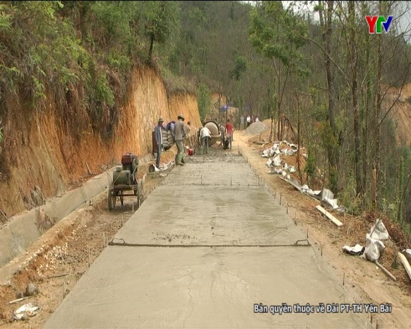 Huyện Mù Cang Chải hoàn thành thi công tuyến đường vào xã Chế Tạo