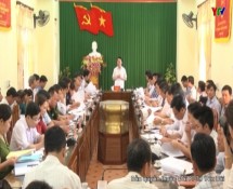 Đ/c Đỗ Đức Duy - Phó Bí thư Tỉnh ủy, Chủ tịch UBND tỉnh làm việc tại huyện Trấn Yên